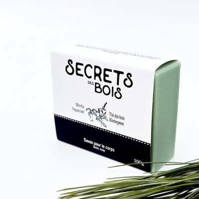 <em>Savon</em><br> Forêt rafraîchissante - Menthe poivrée & Thé des bois